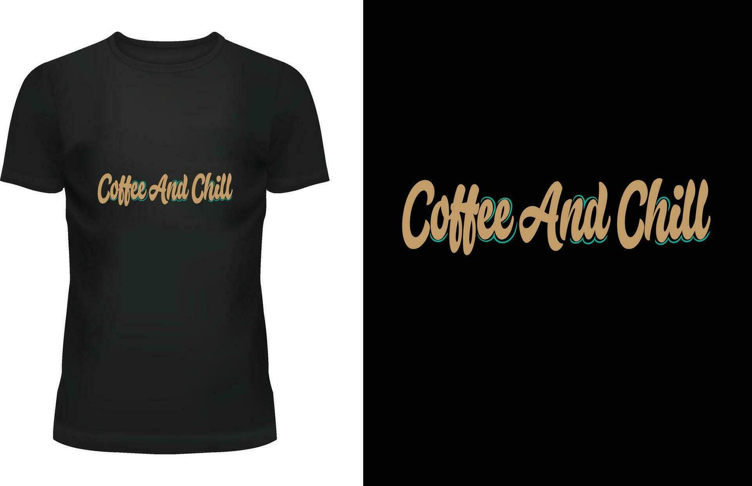 koffie t-shirt ontwerp vector