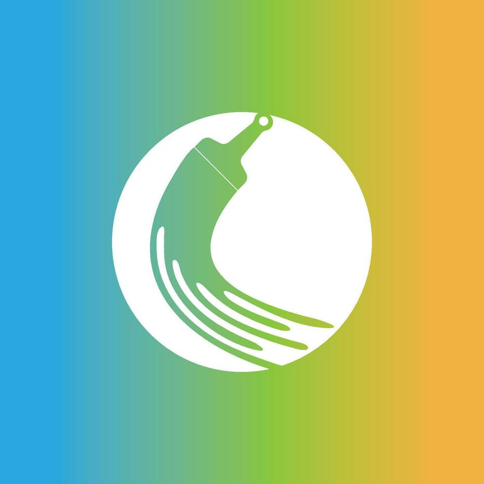 verf borstel icoon logo ontwerp sjabloon vector beeld