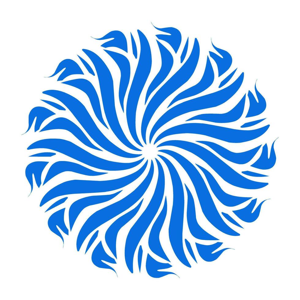 blauw kleur etnisch mandala patroon ontwerp illustratie. perfect voor logo's, pictogrammen, stickers, tatoeages, ontwerp elementen voor websites, advertenties en meer. vector