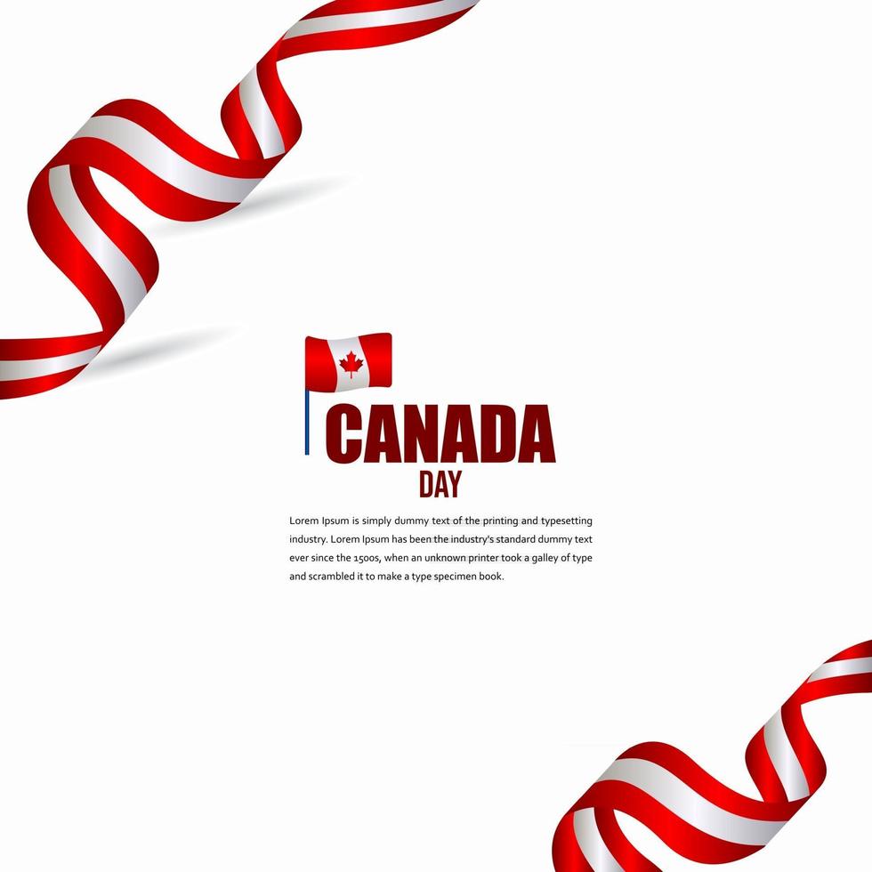 canada onafhankelijkheidsdag viering ontwerp illustratie vector sjabloon