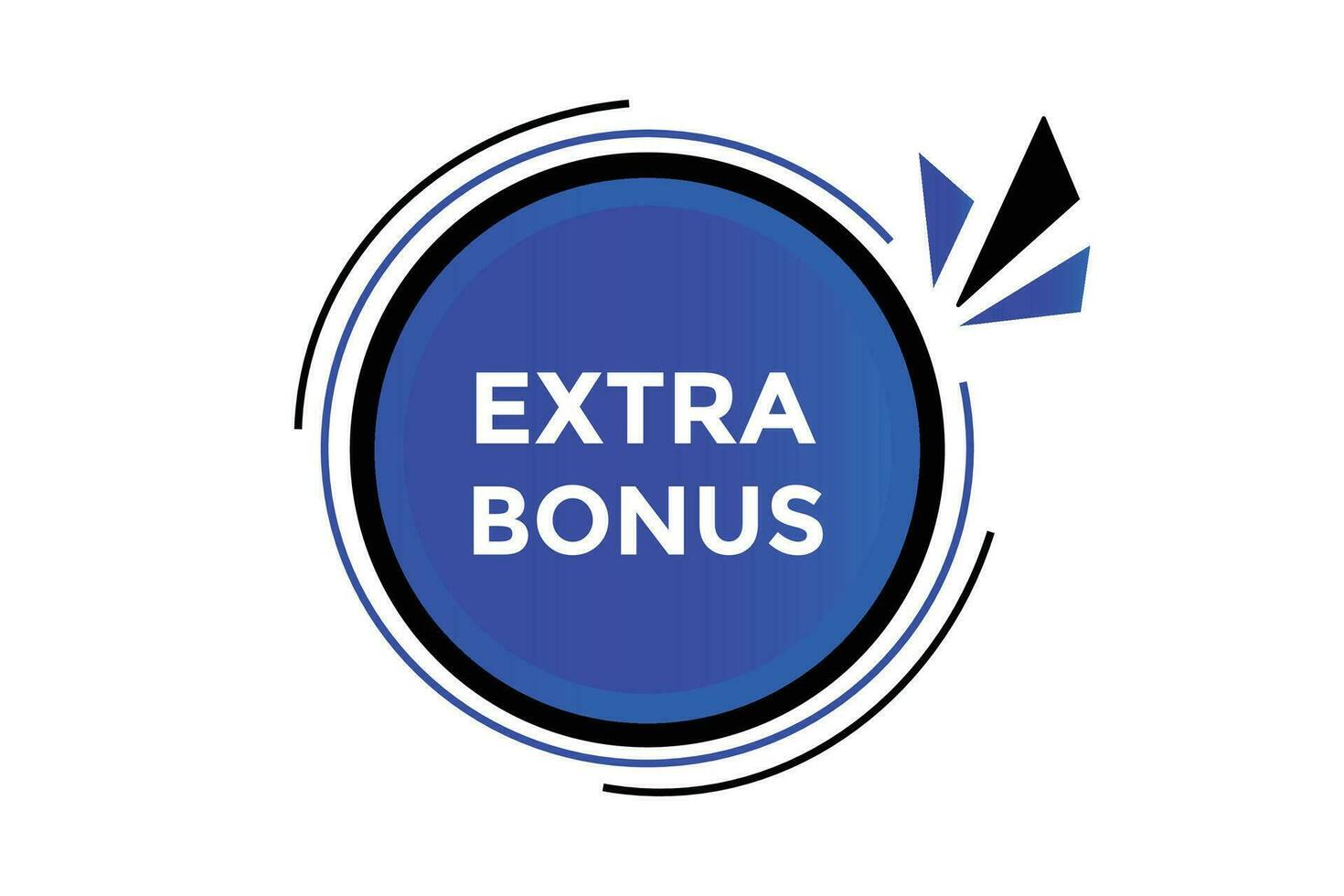 extra bonus knop web banier Sjablonen. vector illustratie