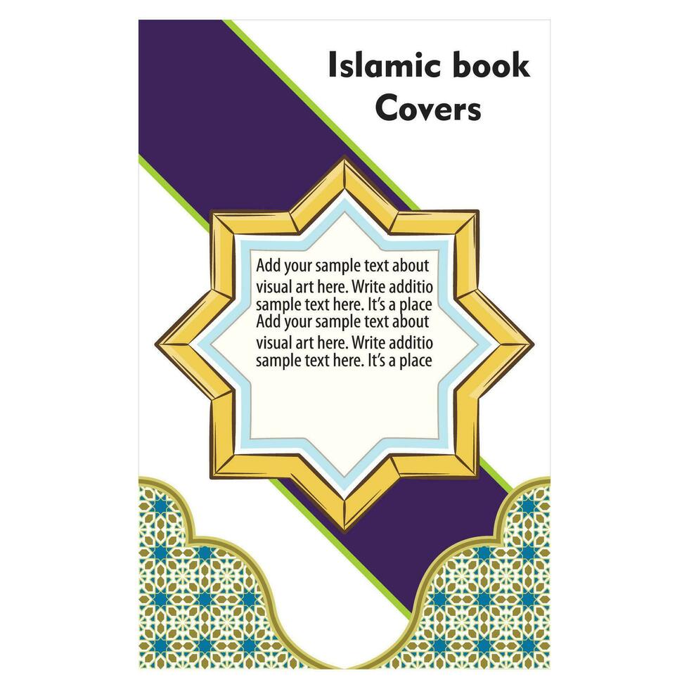 Islamitisch covers ontwerp en borders ontwerp , monster covers vector