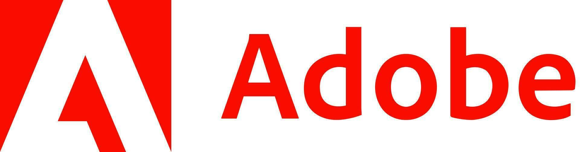 Adobe modern logo, icoon vector