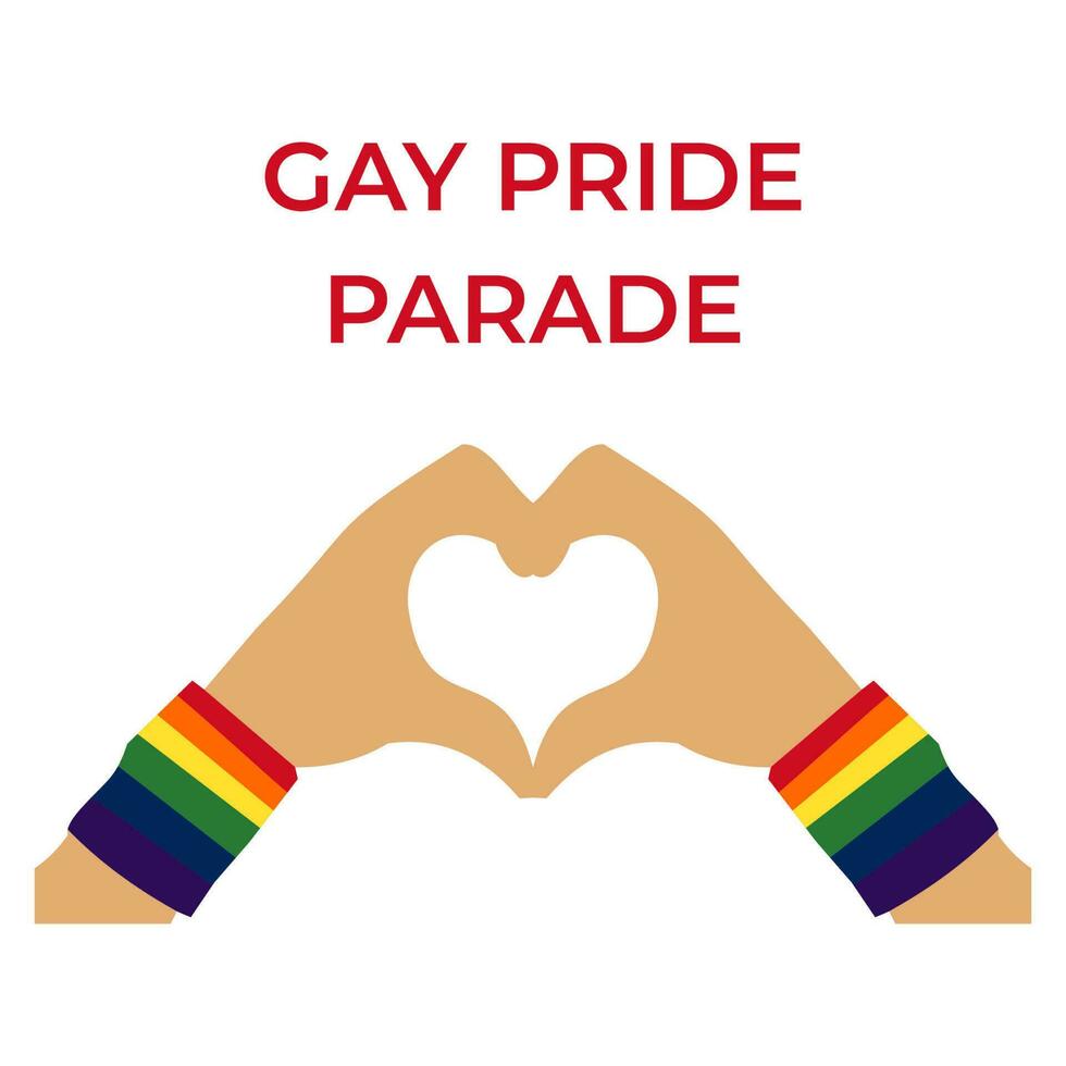 gay pride parade vector