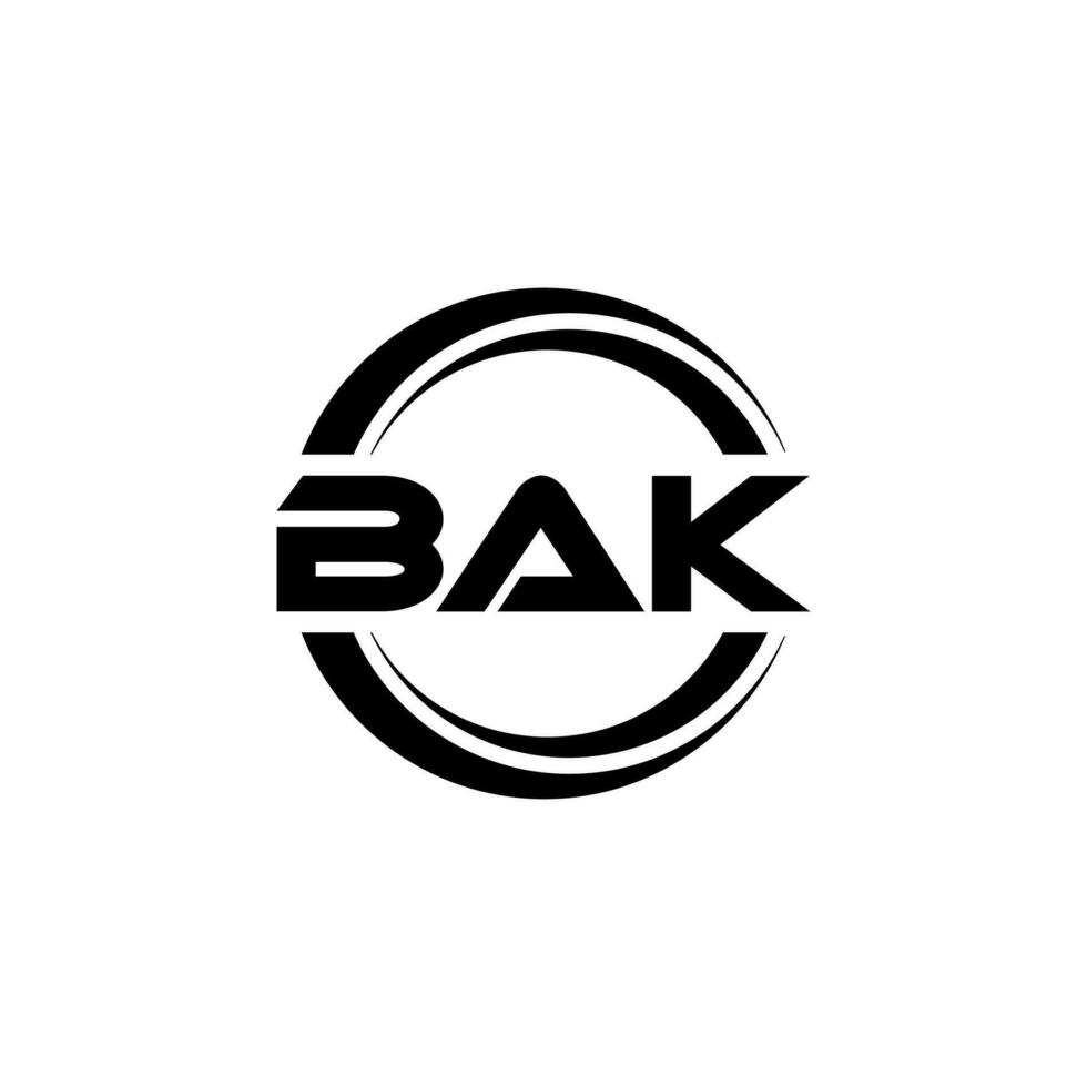 bak brief logo ontwerp in illustratie. vector logo, schoonschrift ontwerpen voor logo, poster, uitnodiging, enz.