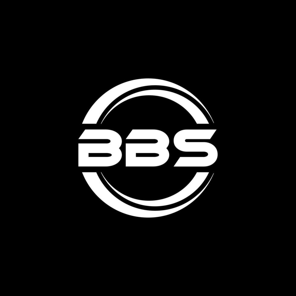 bbs brief logo ontwerp in illustratie. vector logo, schoonschrift ontwerpen voor logo, poster, uitnodiging, enz.