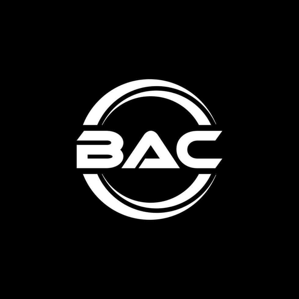 bac brief logo ontwerp in illustratie. vector logo, schoonschrift ontwerpen voor logo, poster, uitnodiging, enz.