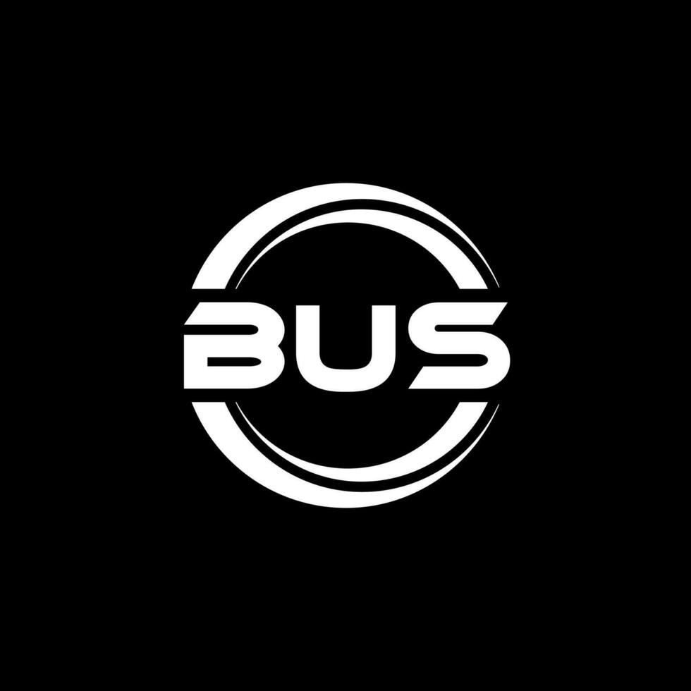 bus brief logo ontwerp in illustratie. vector logo, schoonschrift ontwerpen voor logo, poster, uitnodiging, enz.