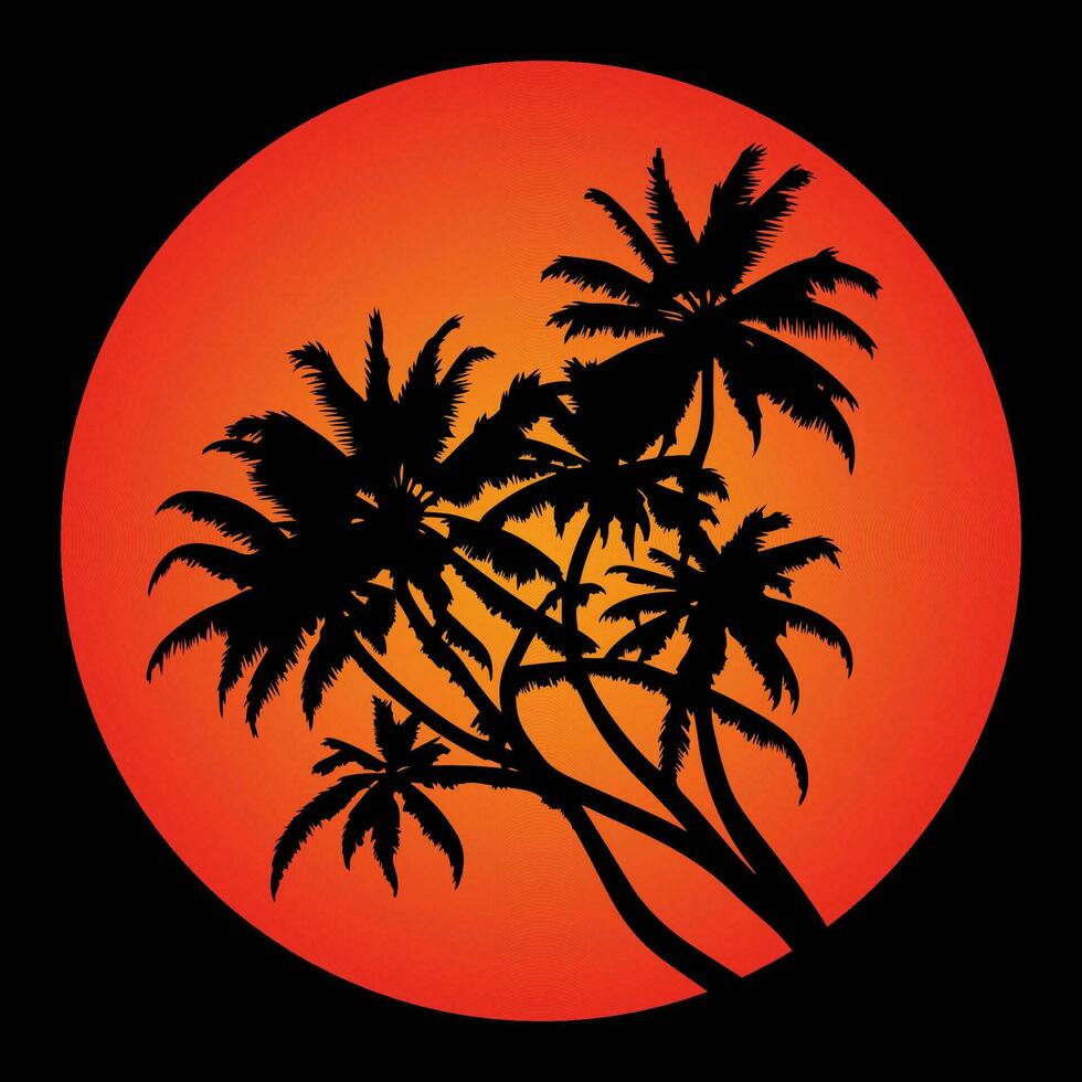 palm boom vector palm boom silhouet kokosnoot boom vector silhouet