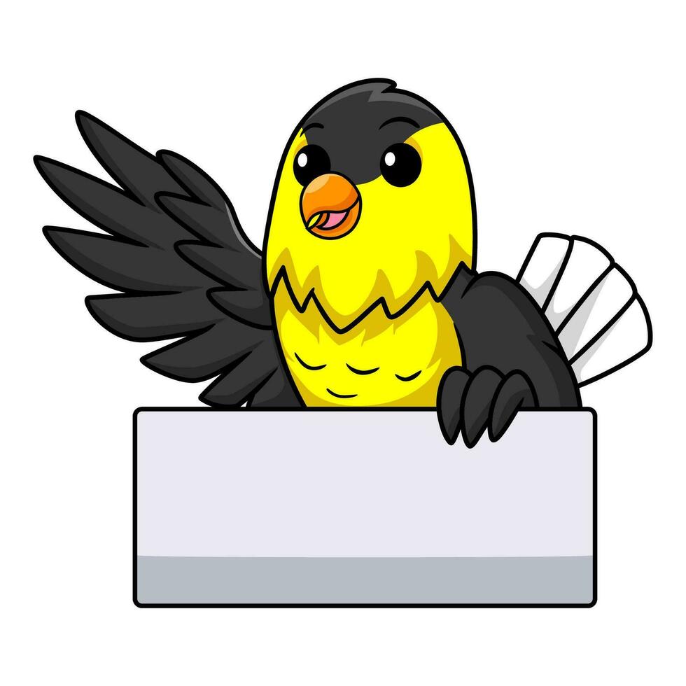 schattig gemeenschappelijk achtertuin vogel tekenfilm golvend hand- vector