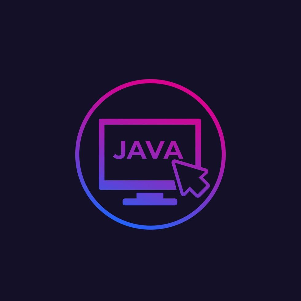 java codering vector icon
