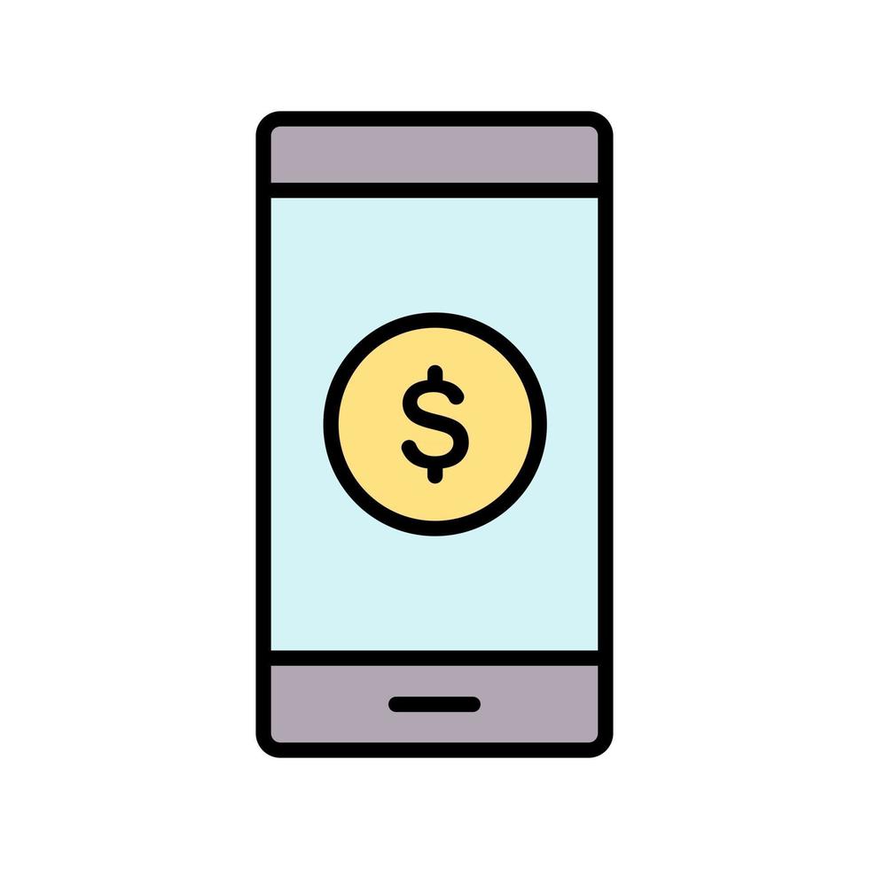 pictogram voor mobiele betaling vector