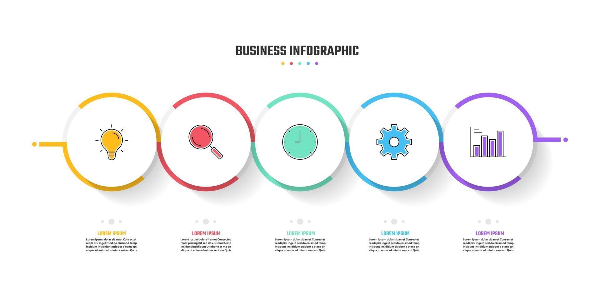 zakelijk infographic ontwerp, vectorillustraties vector