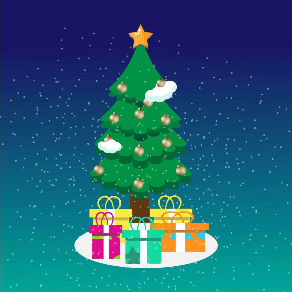 kerstboom clipart vector