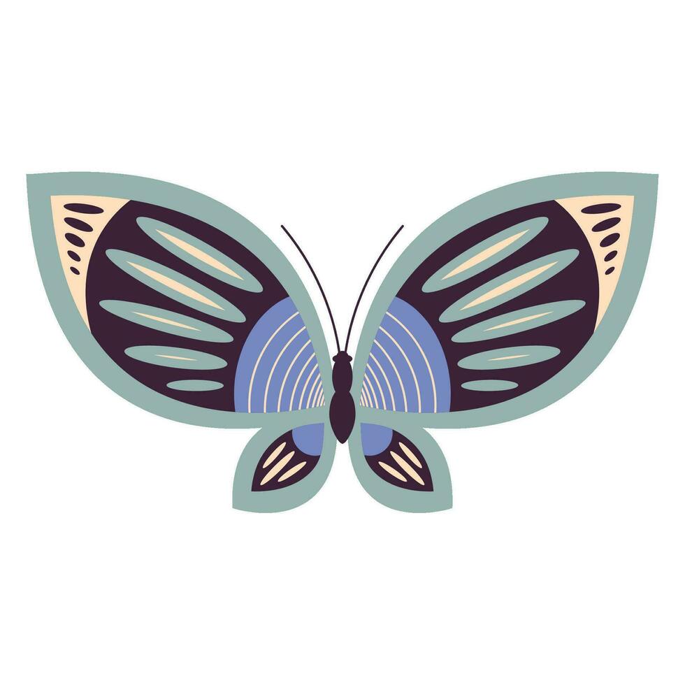 schoonheid grijs vlinder insect icoon vector