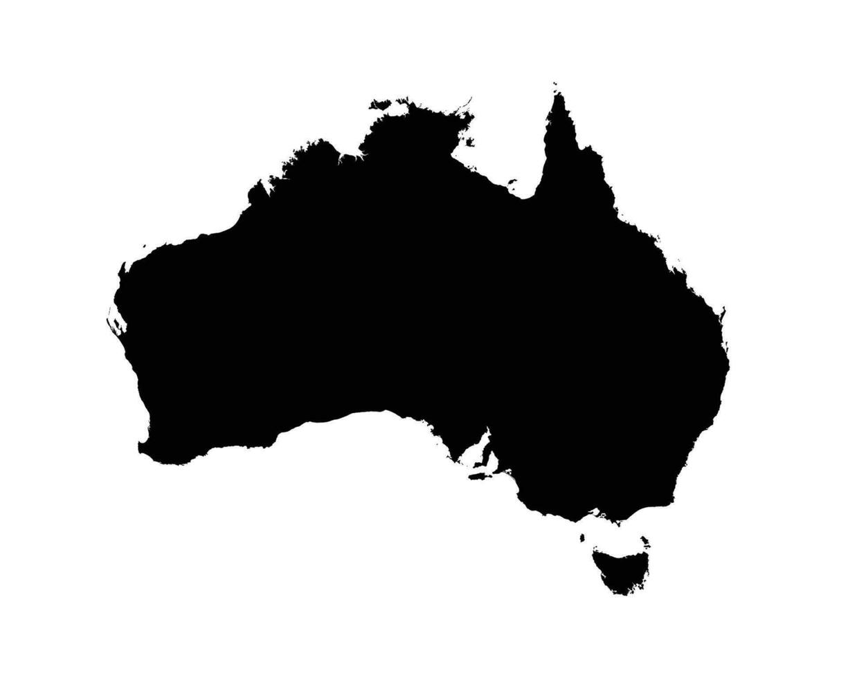 Australië land kaart vector