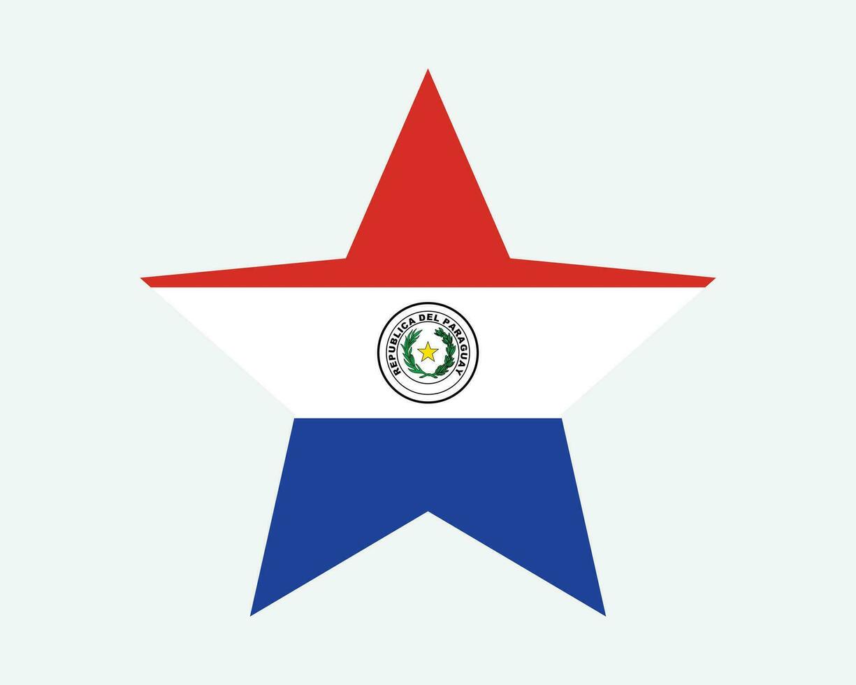 Paraguay ster vlag vector