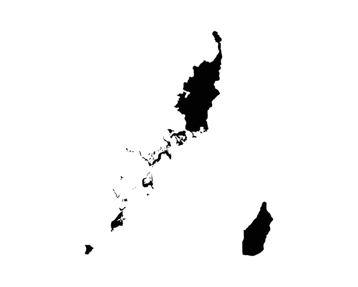 Palau land kaart vector