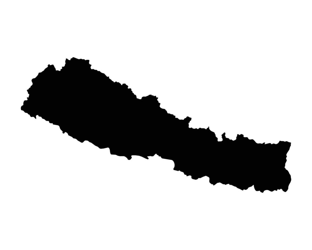 Nepal land kaart vector