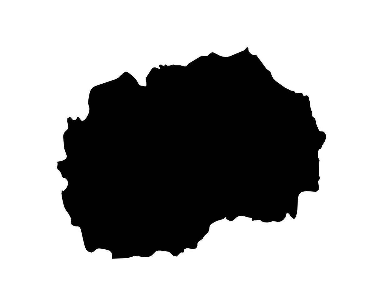 noorden Macedonië land kaart vector