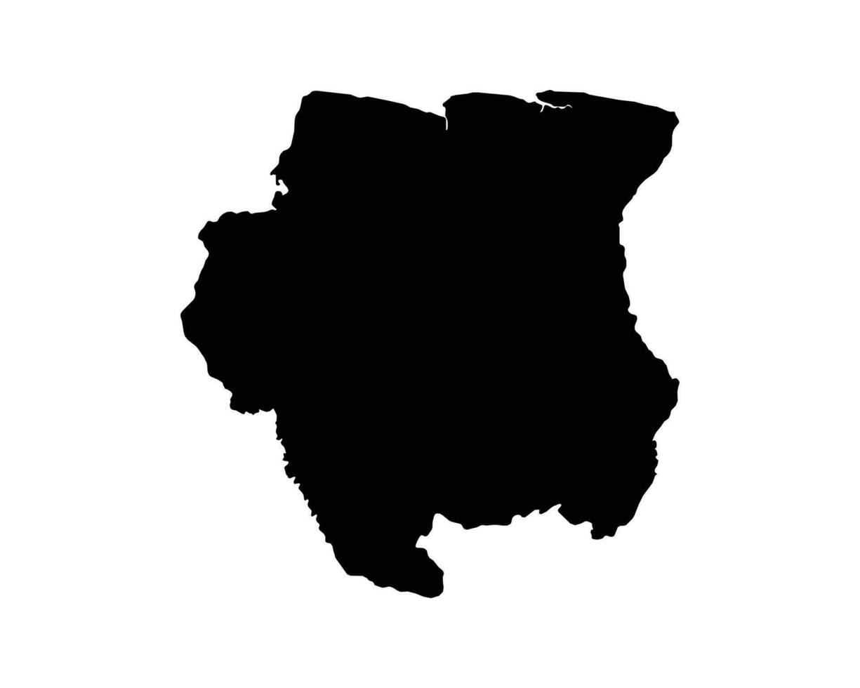 Suriname land kaart vector