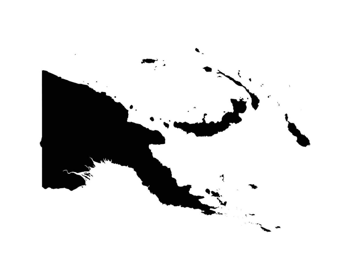 papoea-nieuw-guinea kaart vector