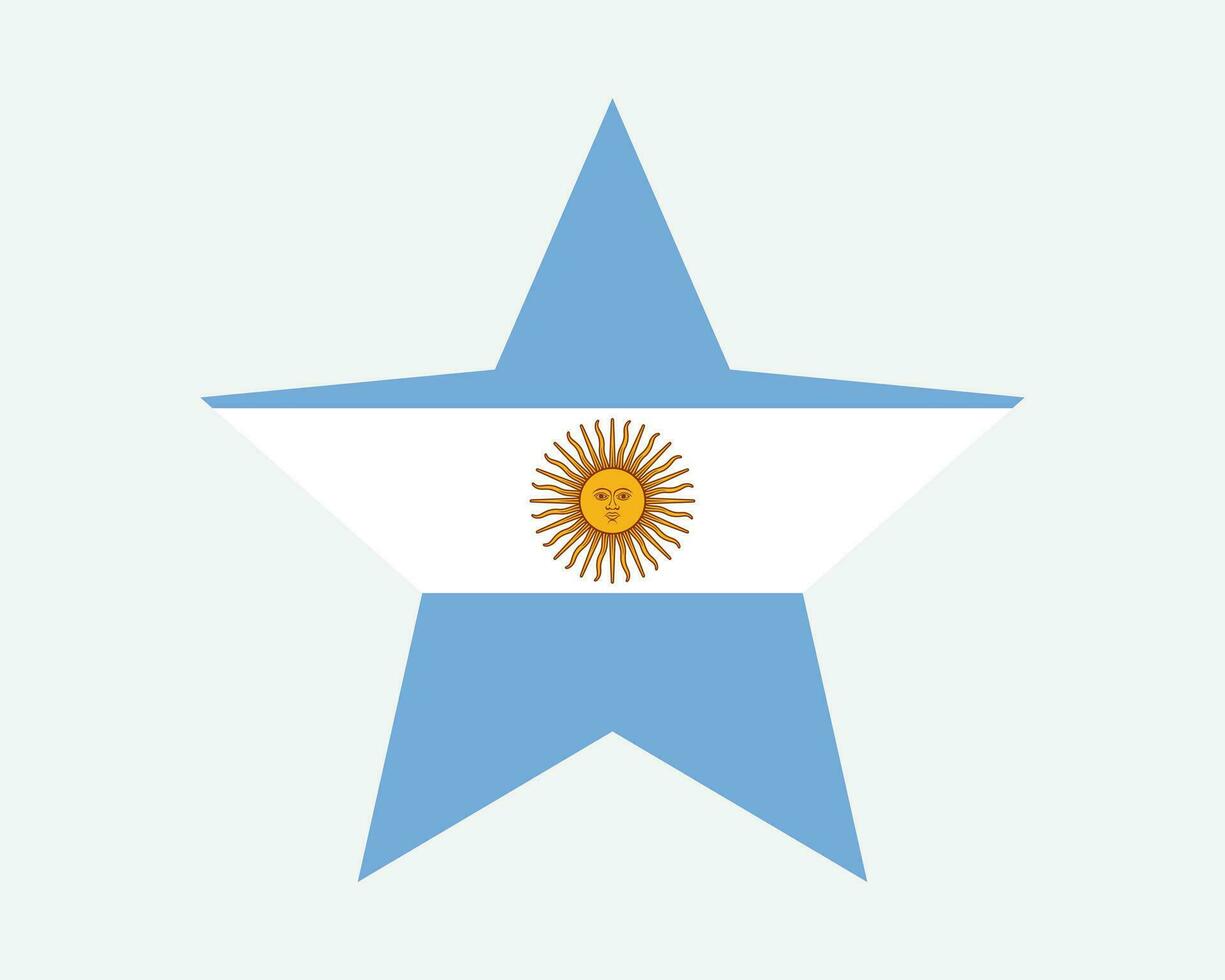 Argentinië ster vlag vector