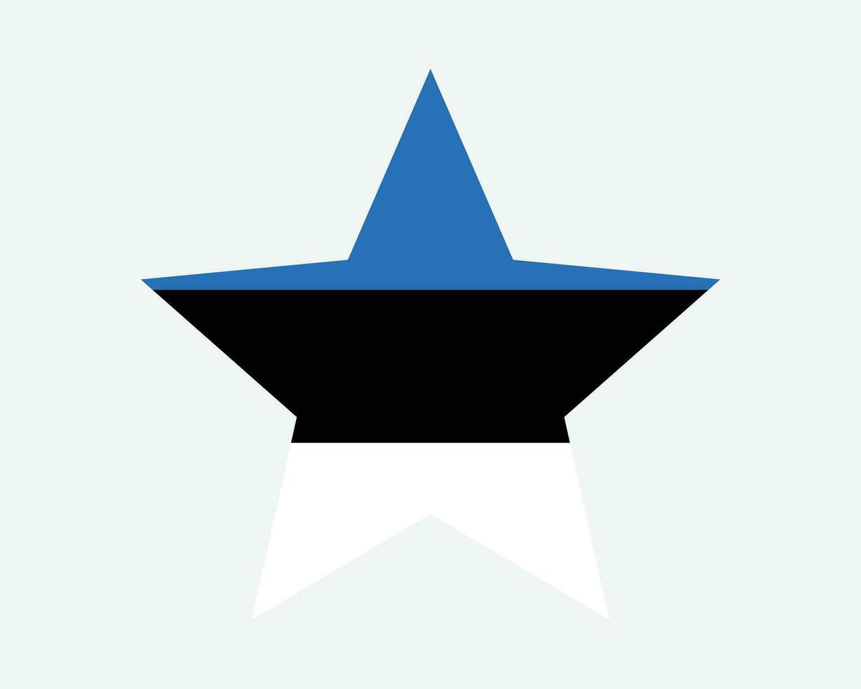 Estland ster vlag vector