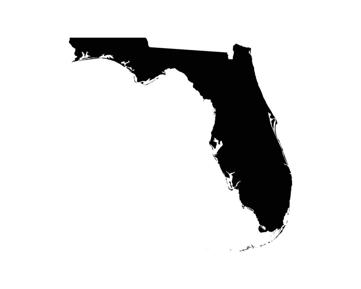 Florida fl Verenigde Staten van Amerika kaart vector