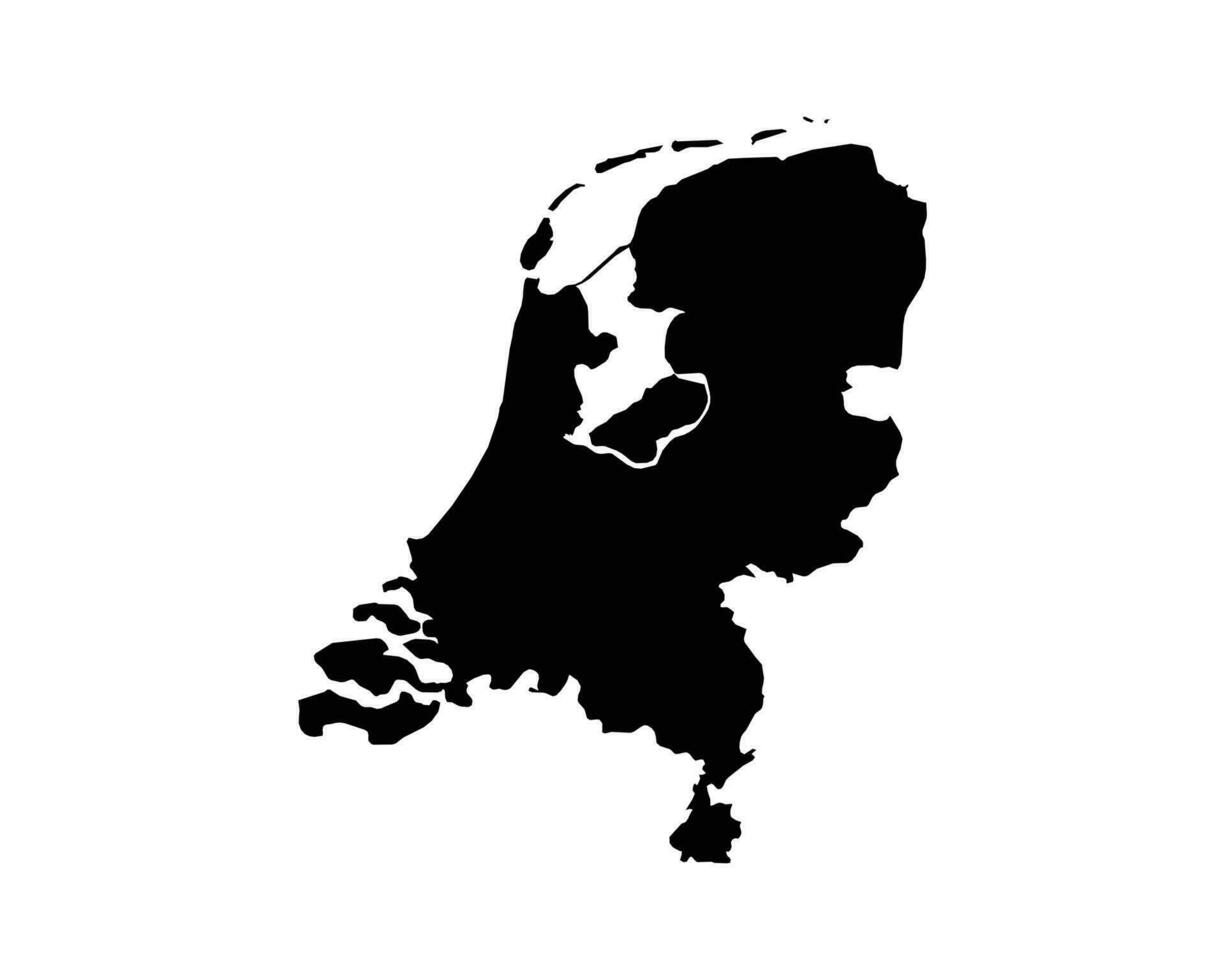 Nederland land kaart vector