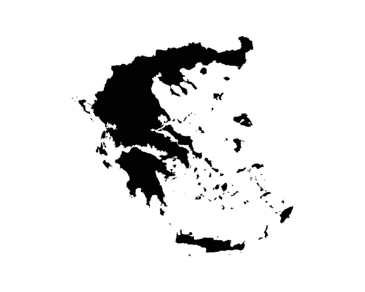 Griekenland land kaart vector
