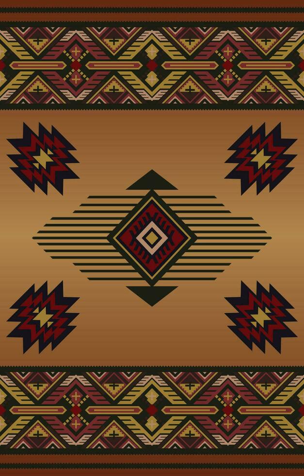 inheems Amerikaans stijl tapijt mooi etnisch abstract Navajo tribal vector naadloos patroon. inheems Indisch ornament. volk borduurwerk, en Mexicaans stijl.azte meetkundig kunst.