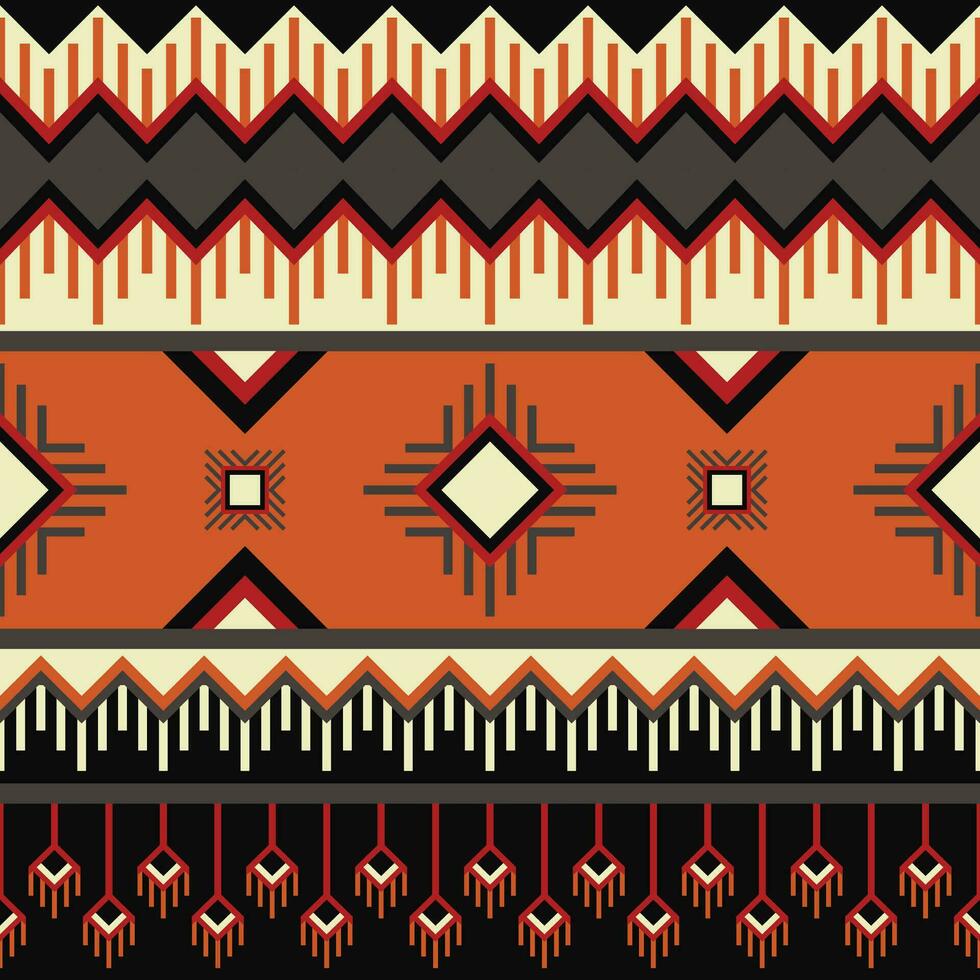 kleurloos aztec patroon. vector tekening gemakkelijk naar verandering kleuren. naadloos etnisch tribal patroon.