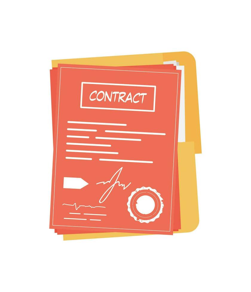 contract icoon. de concept van krijgen een functie. geïsoleerd. vector. vector