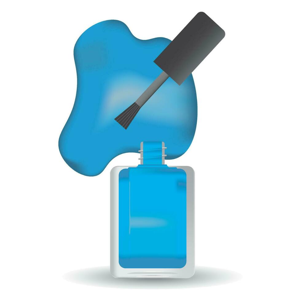blauw nagel Pools icoon vector illustratie symbool