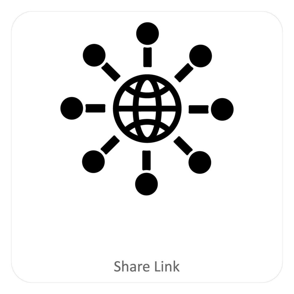 delen koppeling en netwerk icoon concept vector