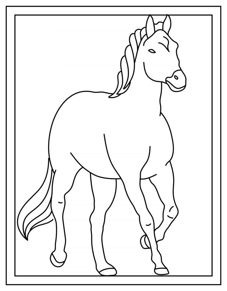 paard sjabloonontwerp vector