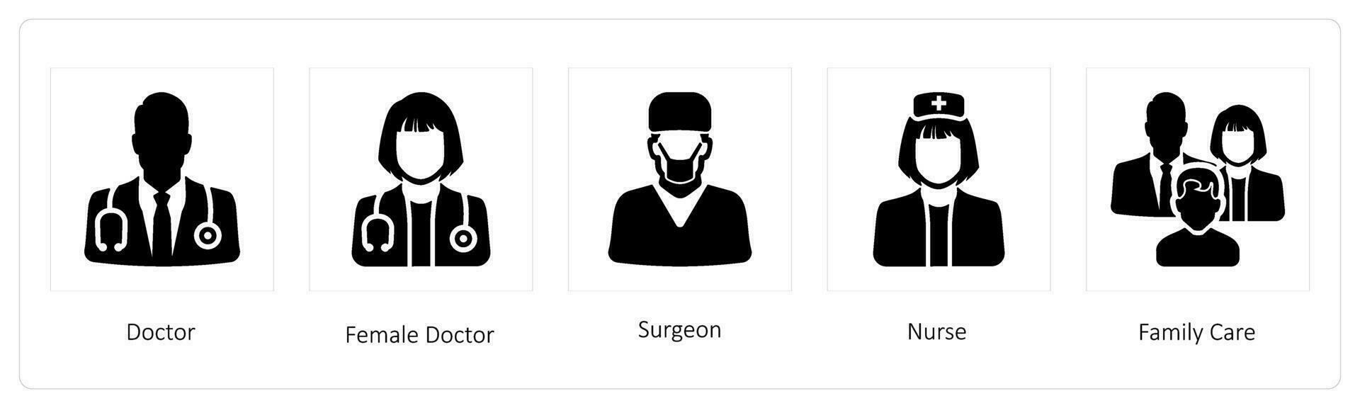 dokter, vrouw dokter, chirurg vector