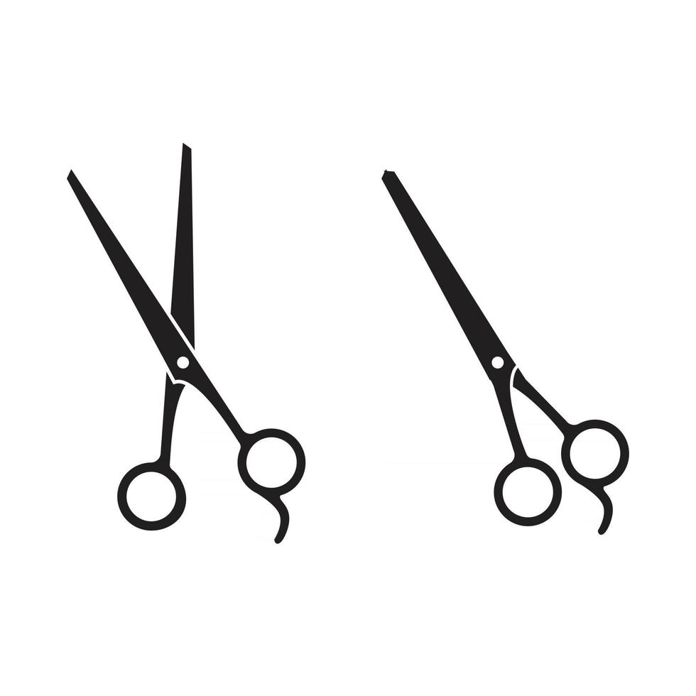 professionele haarschaar icon set vector