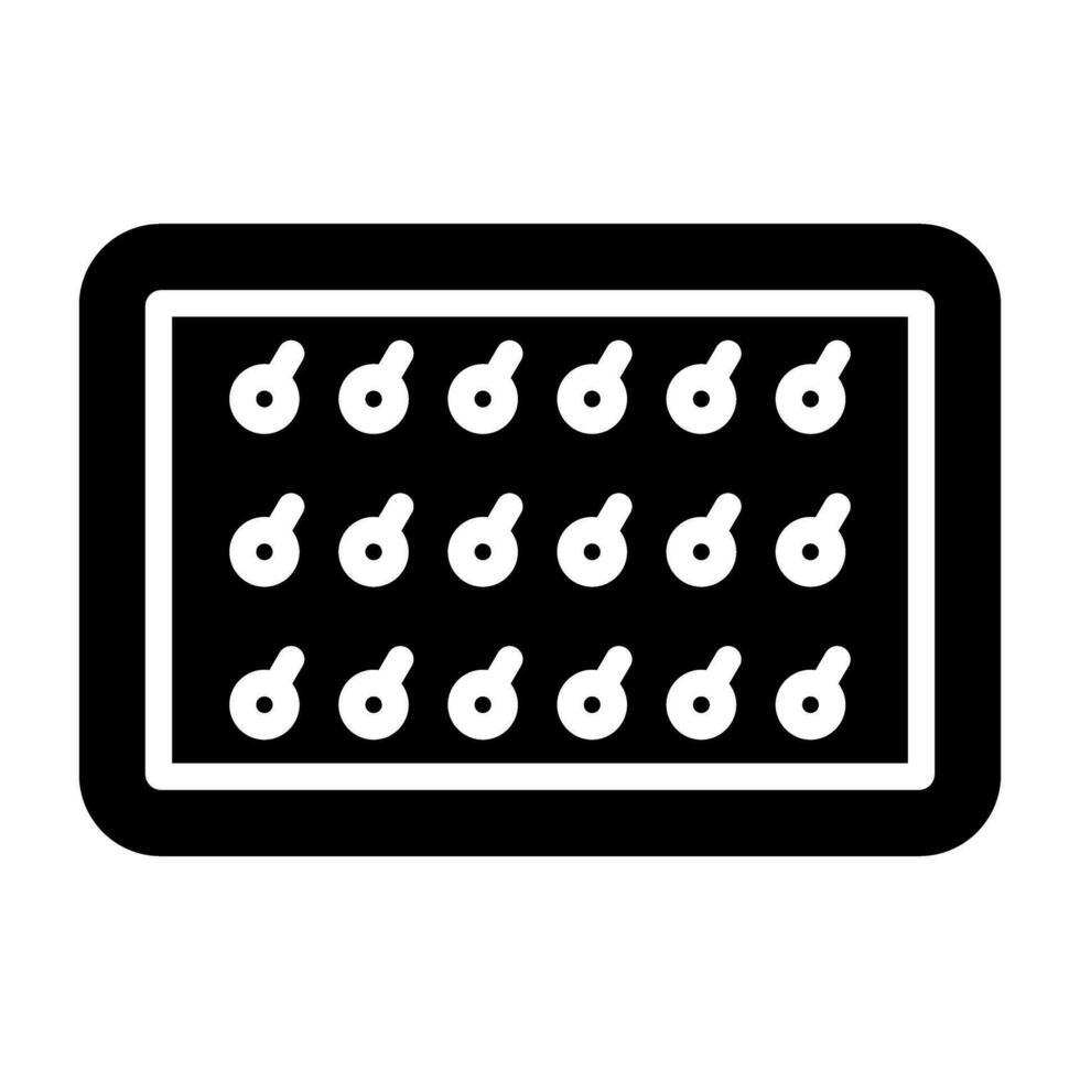 prikbord met pinnen vector icoon