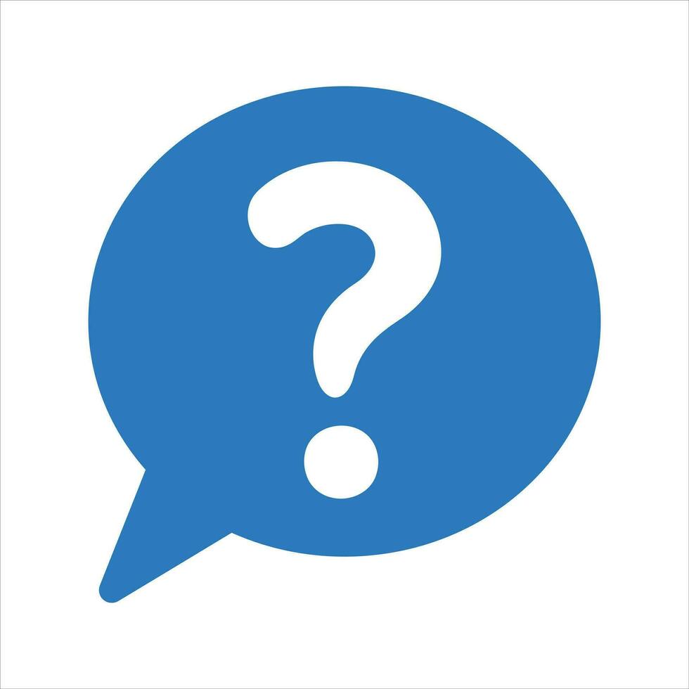 vragen vraag icoon. vector en glyph