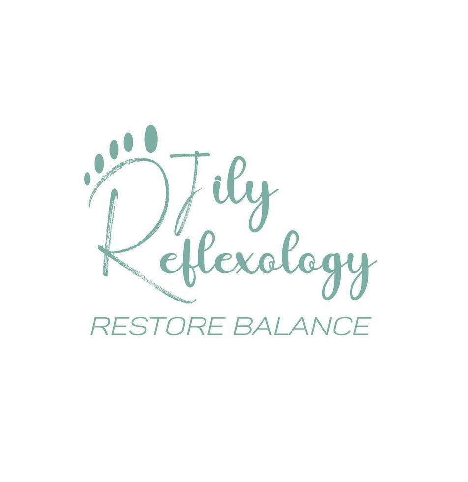 reflexologie logo ontwerp vector