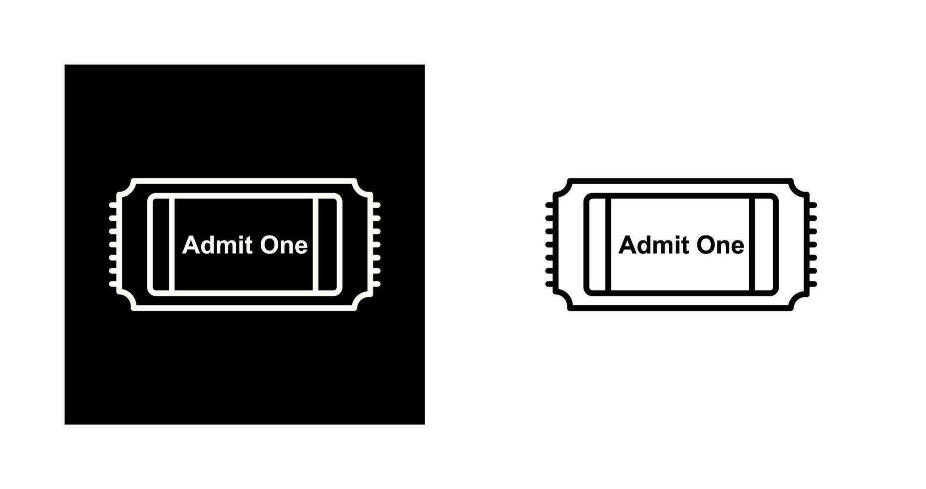 film ticket vector icoon