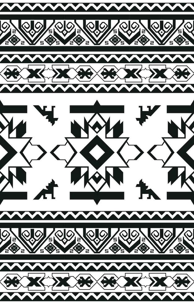 tapijt patroon. naadloos geometrie. western handgemaakt zadel deken tapijt patroon, aztec vector