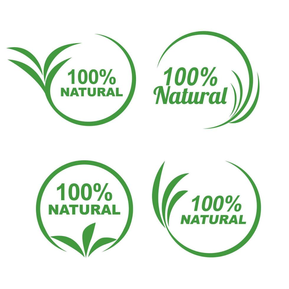 100 natuurlijk logo verzameling vector