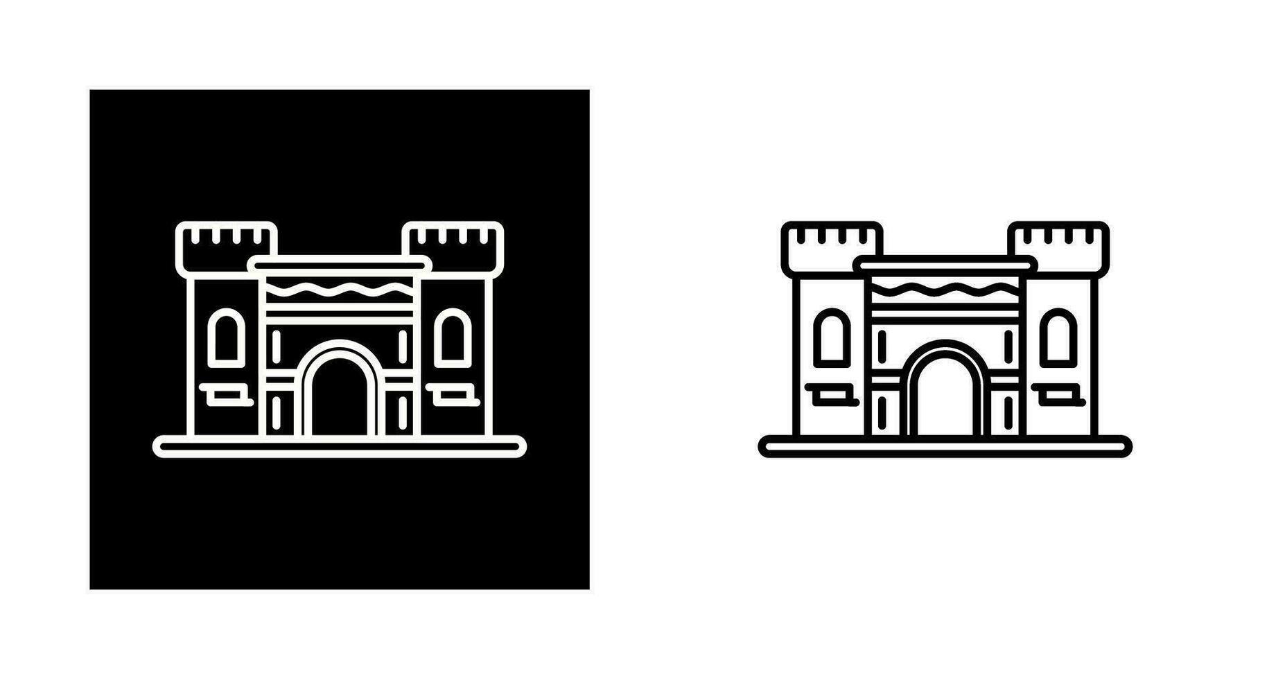 kasteel vector pictogram