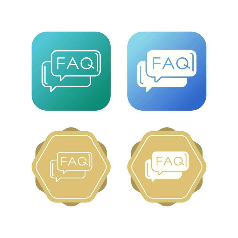 FAQ vector icoon