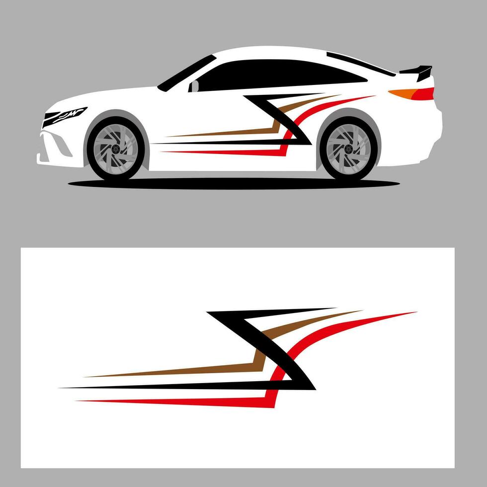 auto vector kunst sticker. strepen auto sticker. sticker auto sticker