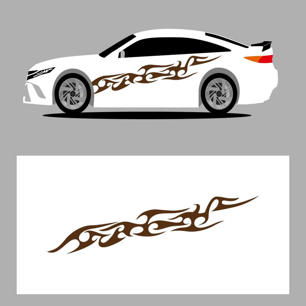 auto vector kunst sticker. strepen auto sticker. sticker auto sticker