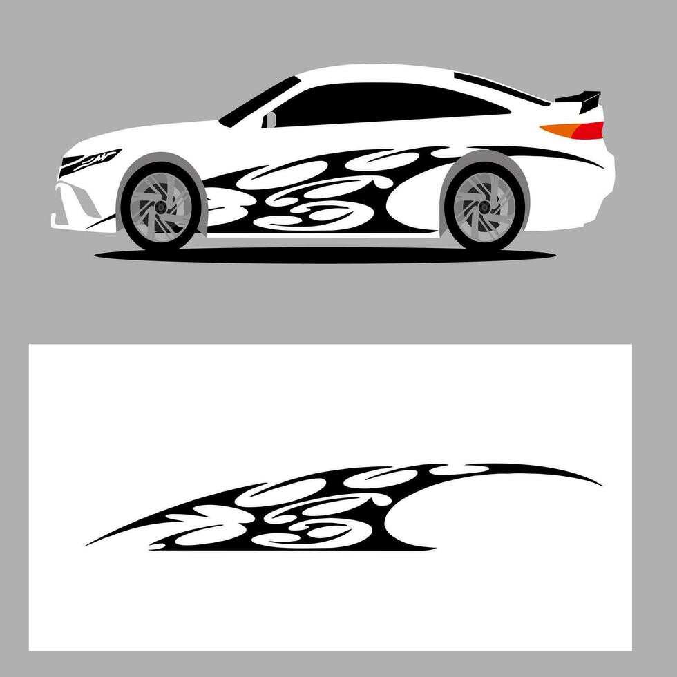 auto vector kunst sticker. strepen auto sticker. sticker auto sticker